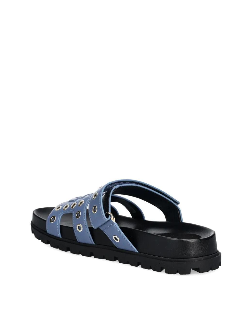 Guess Blue Eyelet Strap Slides