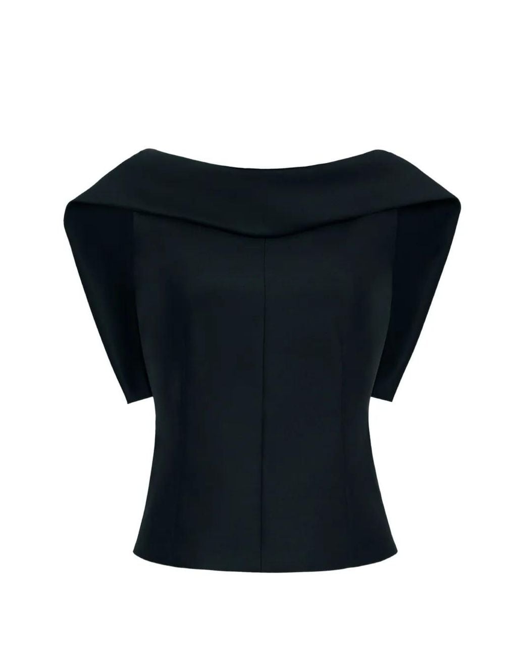 Adam Lippes Blue Fio Pleat-Detail Blouse