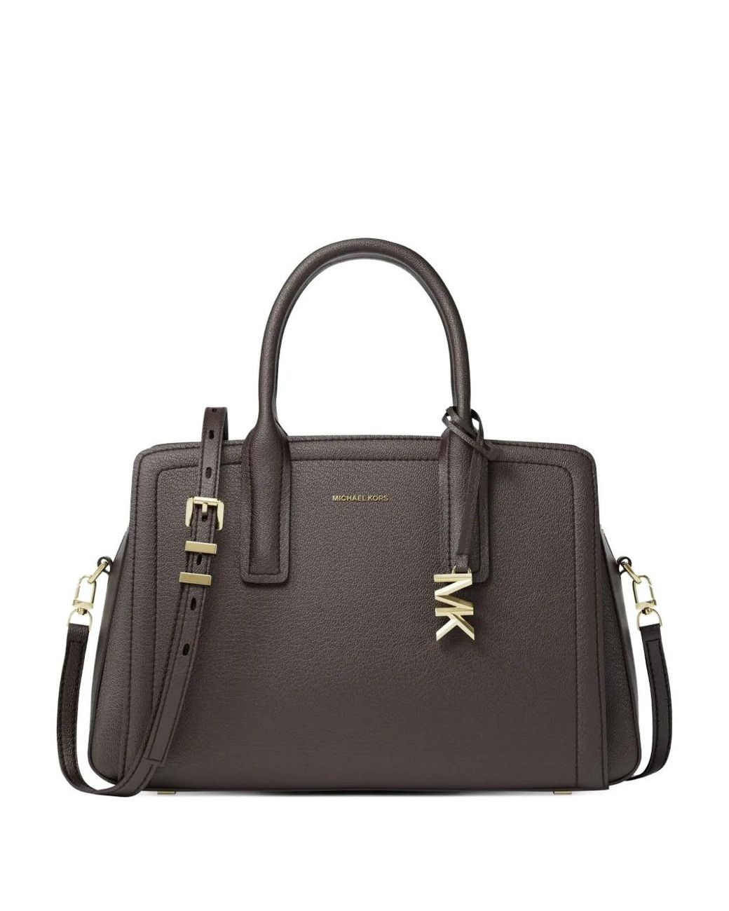 Michael Kors Black Laila Medium Leather Satchel