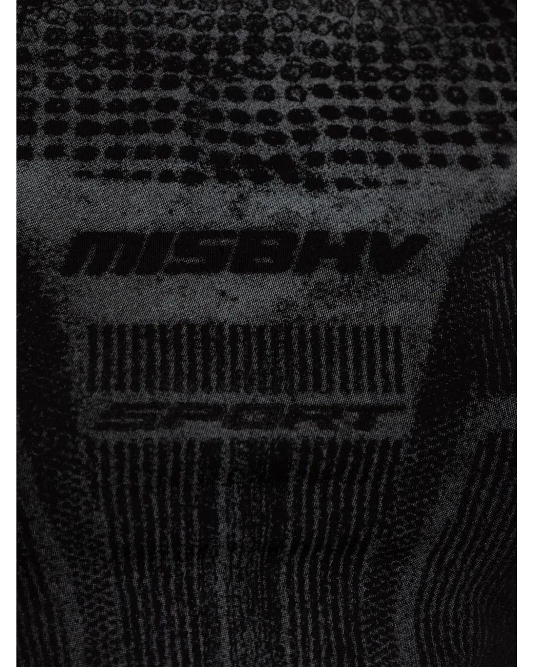M I S B H V Black T-Shirts And Polos