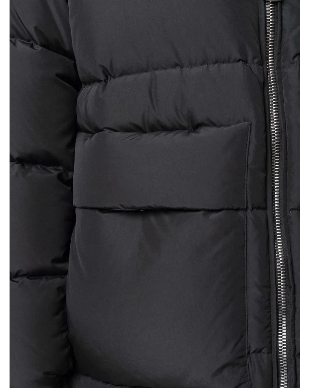Khrisjoy Black Feather Down Rear-Logo Parka for men