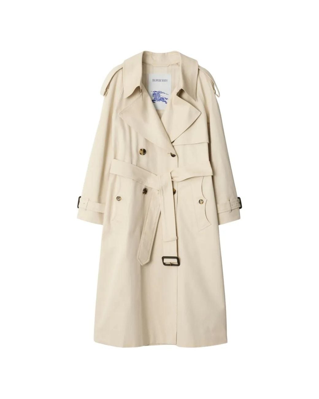 Burberry Natural Long Gabardine Fitzrovia Trench Coat