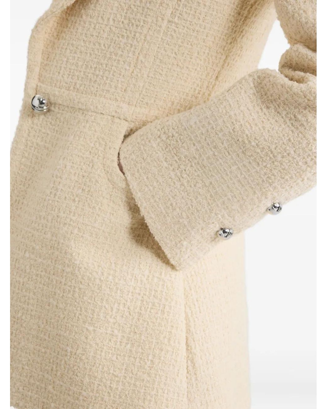 Patou Natural Single-Breasted Tweed Jacket