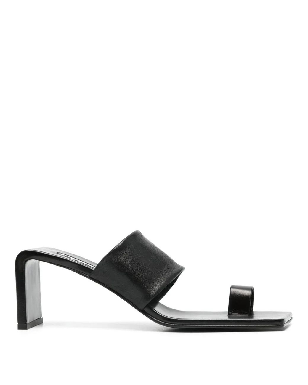 Jil Sander Black 75Mm Leather Sandals