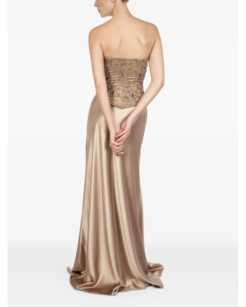 ALEXIA & ANTONIA Natural Bias-Cut Maxi Skirt