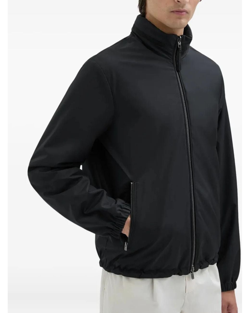 Agnona Cabanjacke mit Reißverschluss in Black für Herren