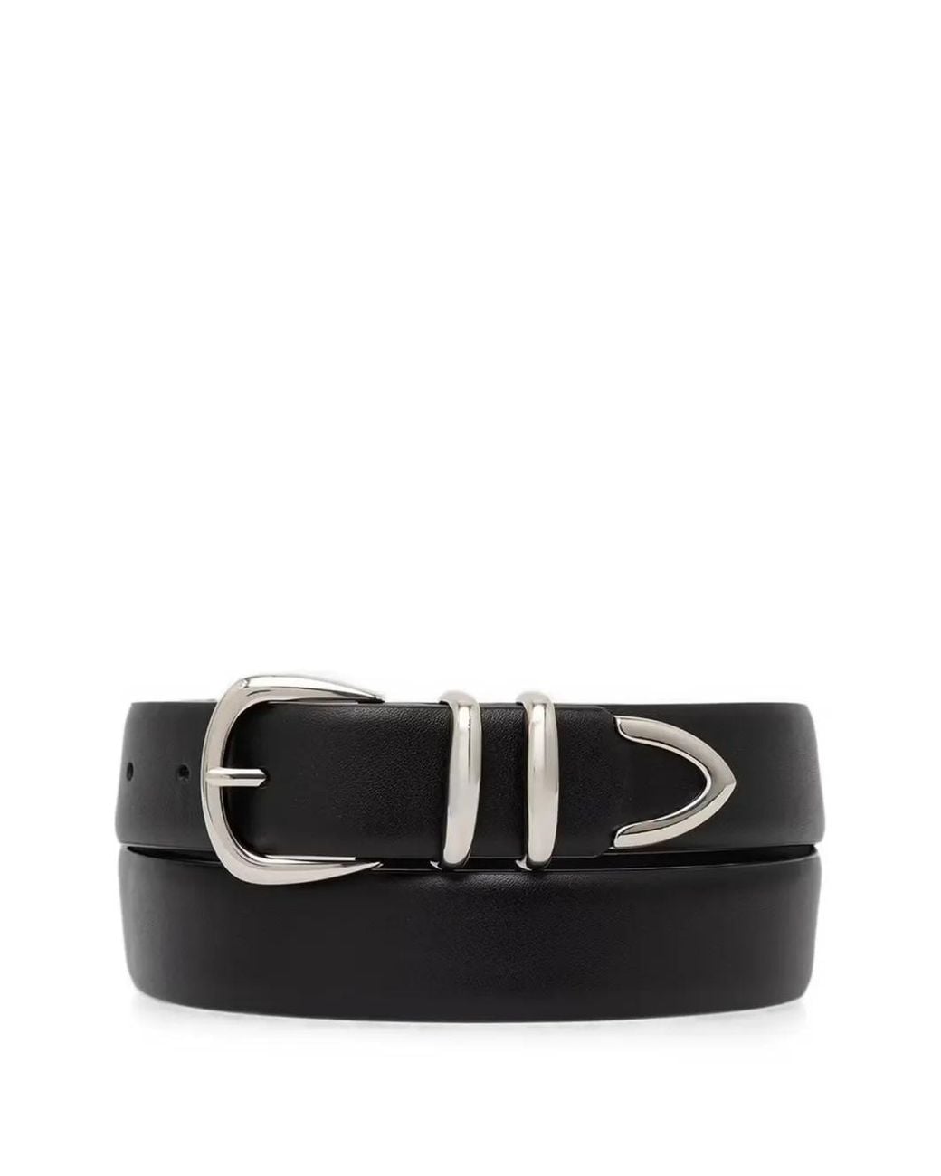 DKNY Black Buckle-Fastening Belt