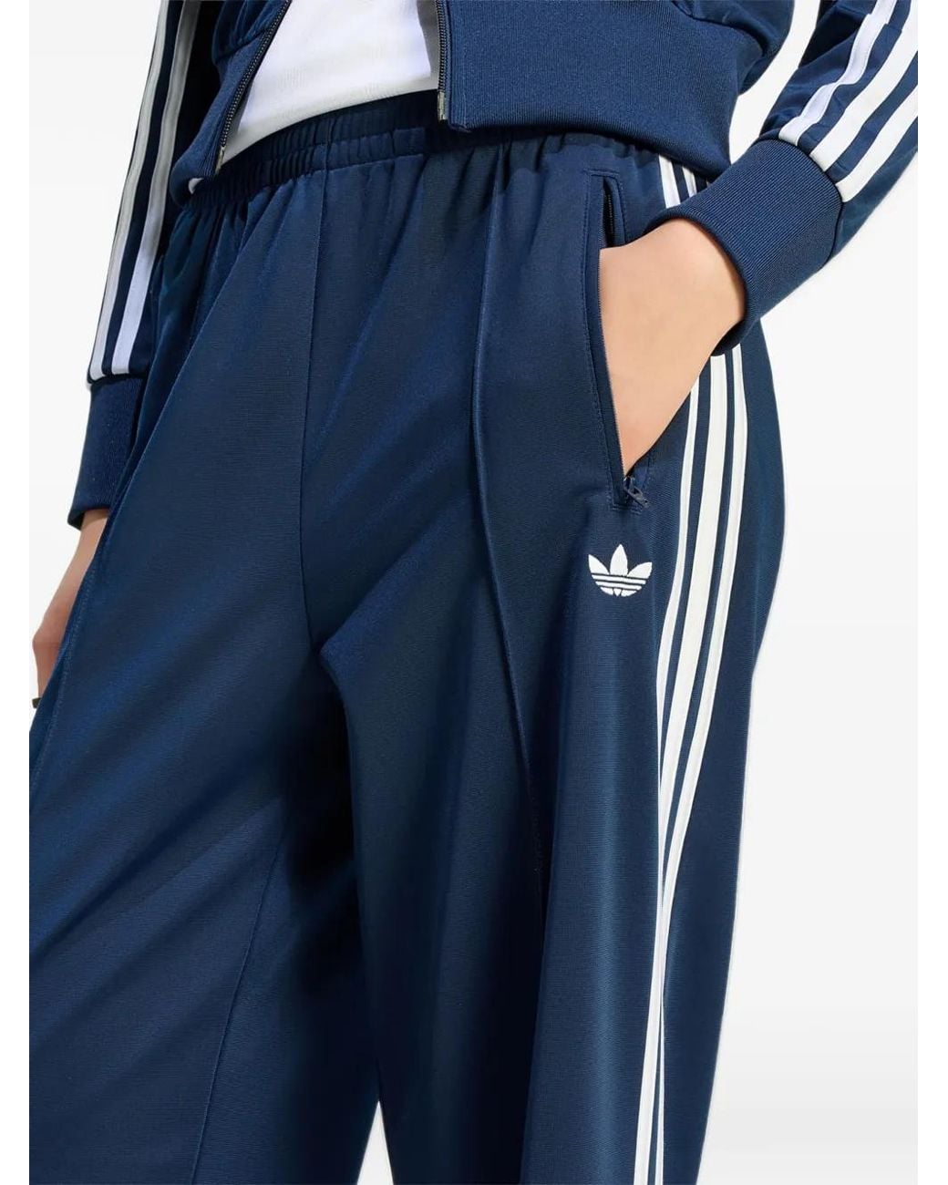 Adidas Blue Firebird Loose Track Tracksuit Bottoms
