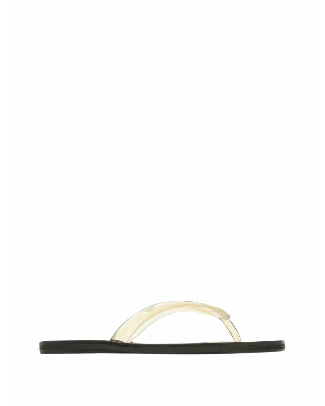 Ancient Greek Sandals White Saionara Jelly Flip Flops