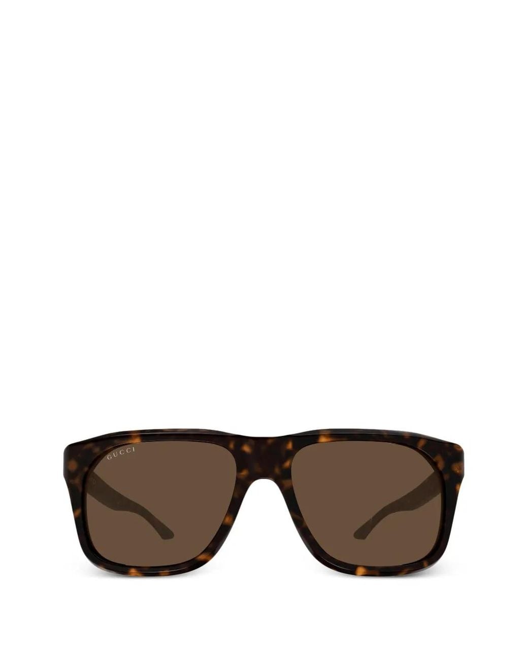 Gucci Black Geometric-Frame Sunglasses for men