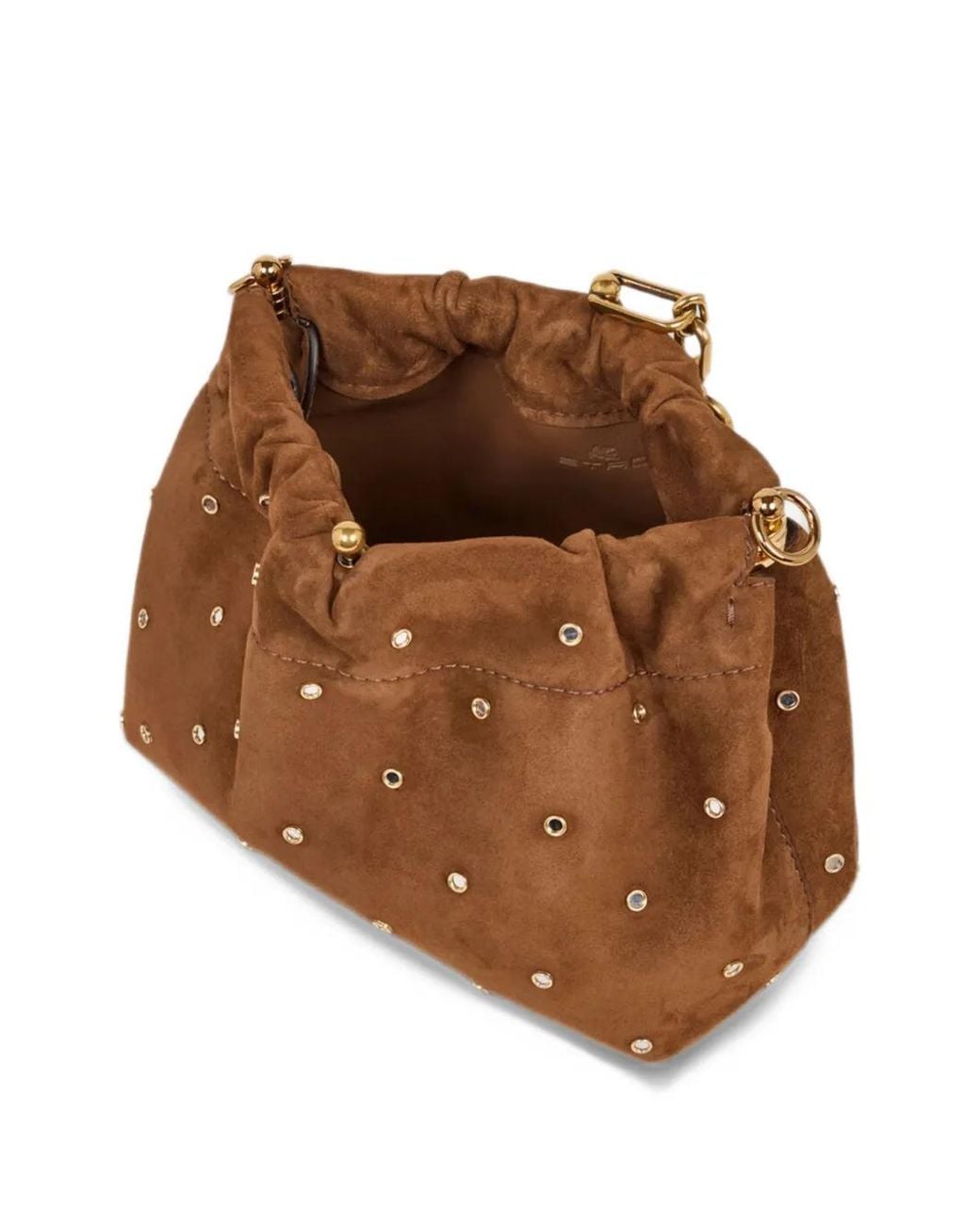Etro Brown Small Vela Blossom Bag