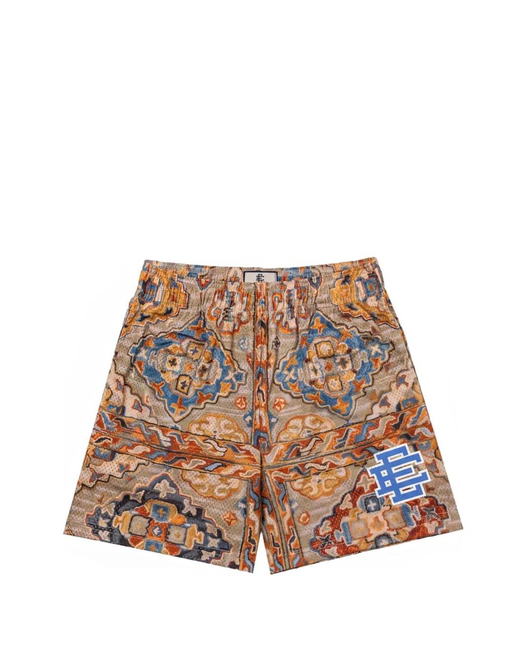 Eric Emanuel Brown Logo-Print Track Shorts for men