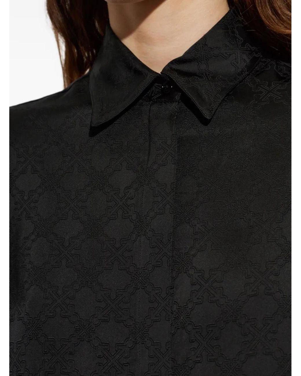 Off-White c/o Virgil Abloh Black Jacquard Shirt