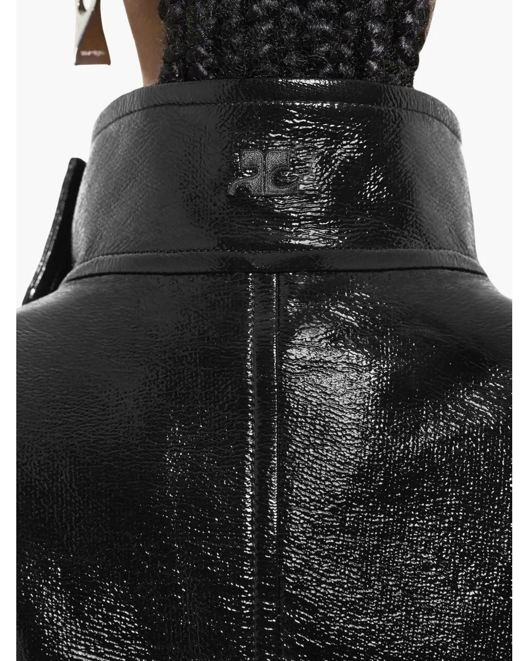 Courreges Motorcycle Vinyl Jack in het Black