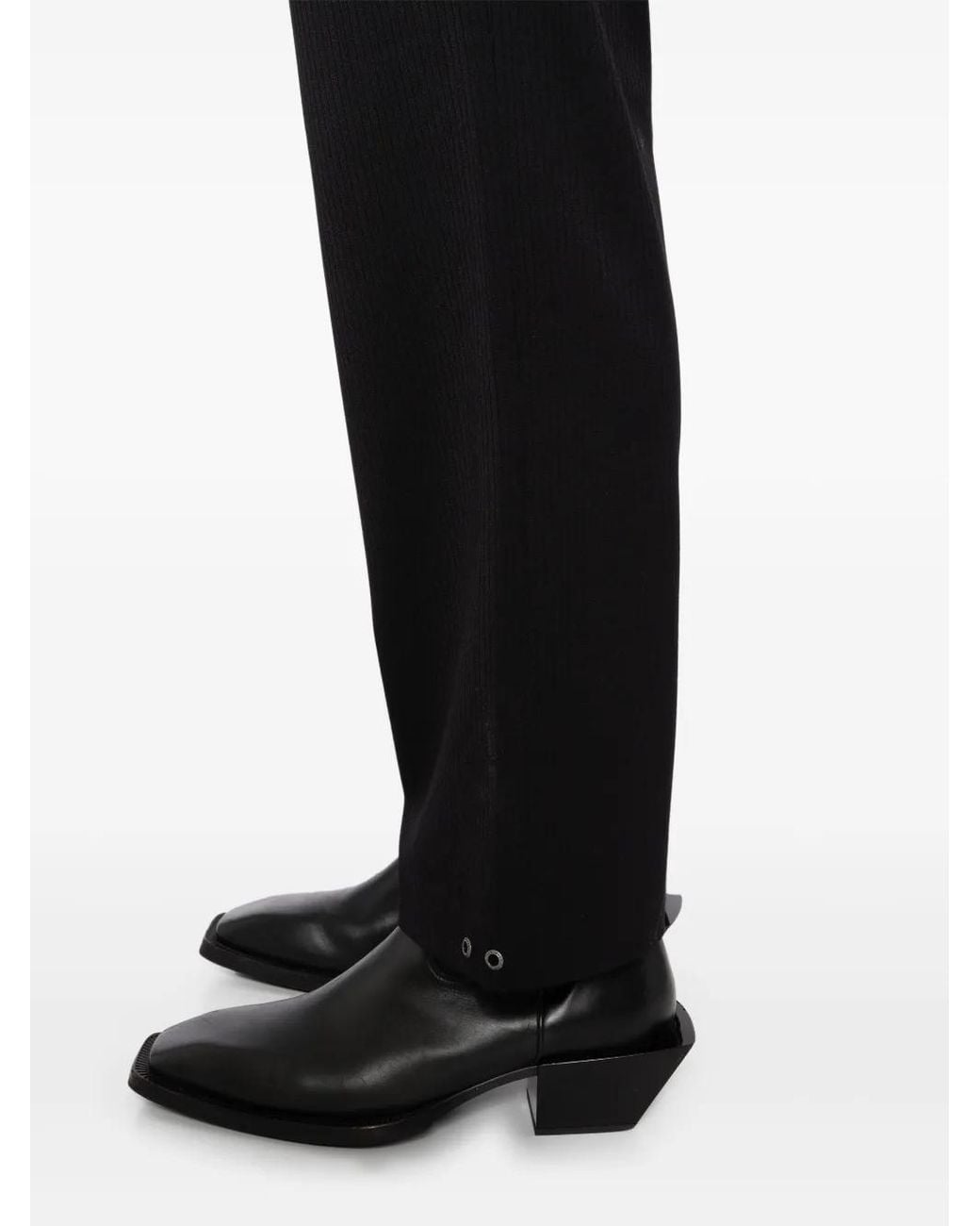 TEAM WANG design Black Chices Trousers