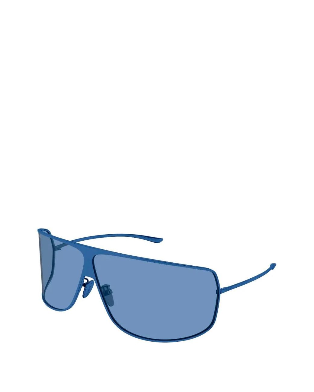 Gucci Blue Mask Geometric-Frame Sunglasses