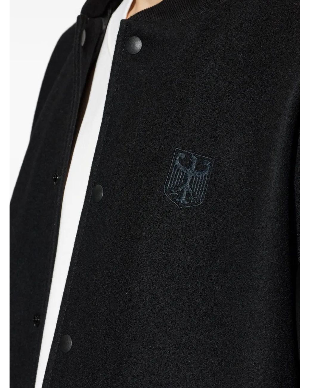 Vetements Black Veste Bomber À Étoiles Imprimées Embossée for men