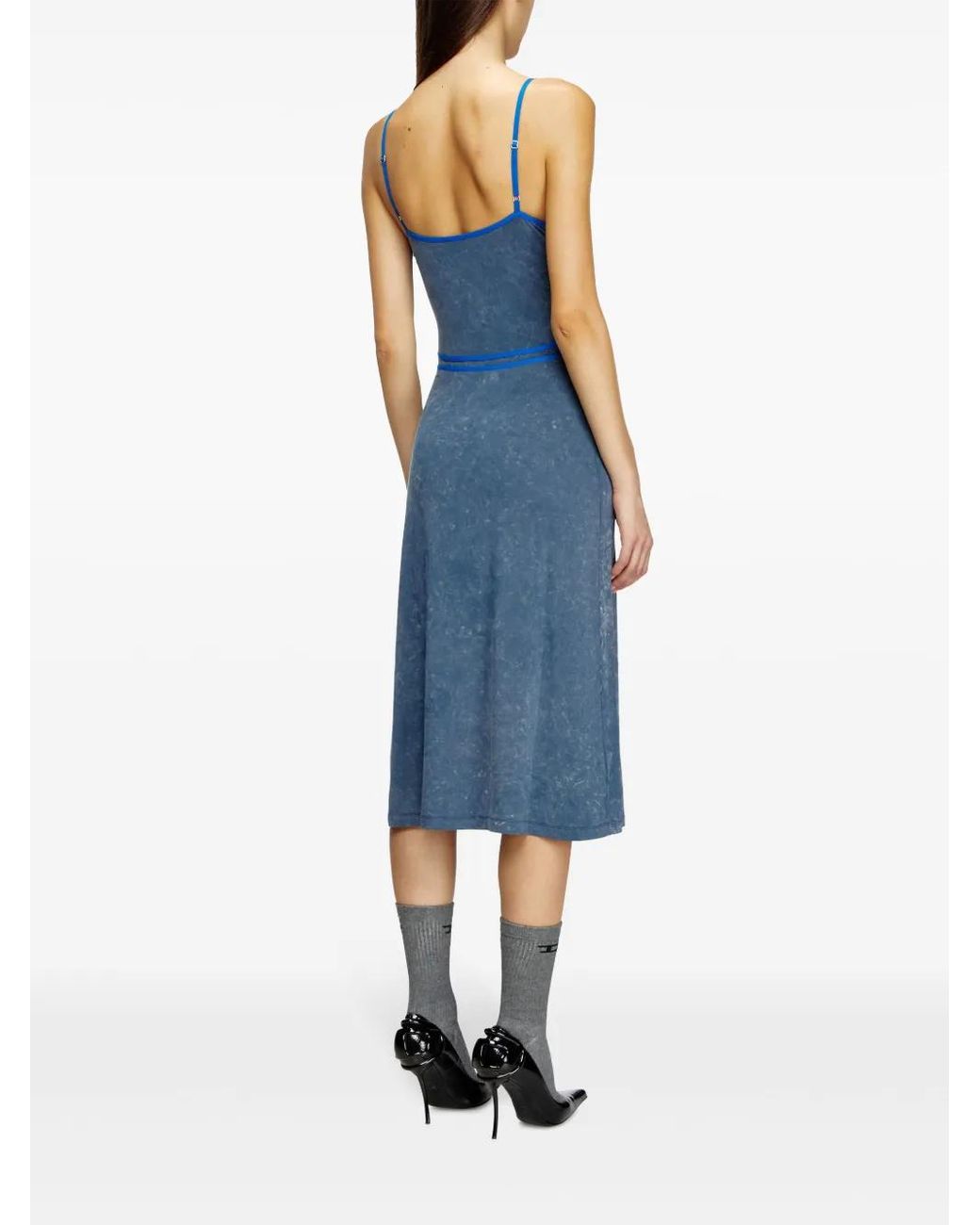 DIESEL Blue D-Wow Midi Dress