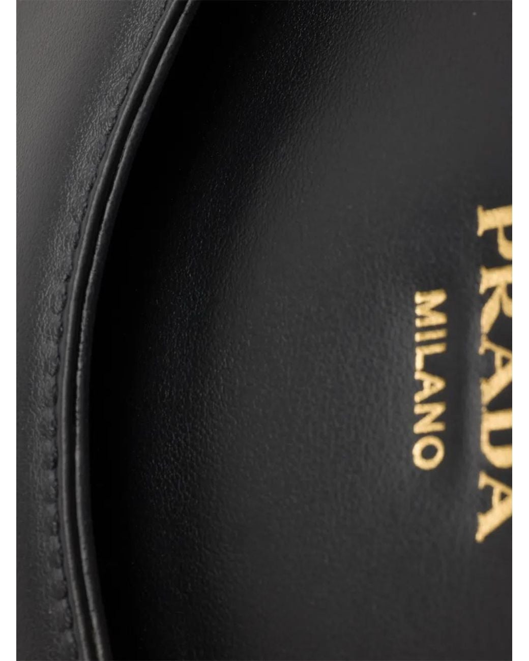 Prada Carry Mini Leather Handbag in Black | Lyst UK