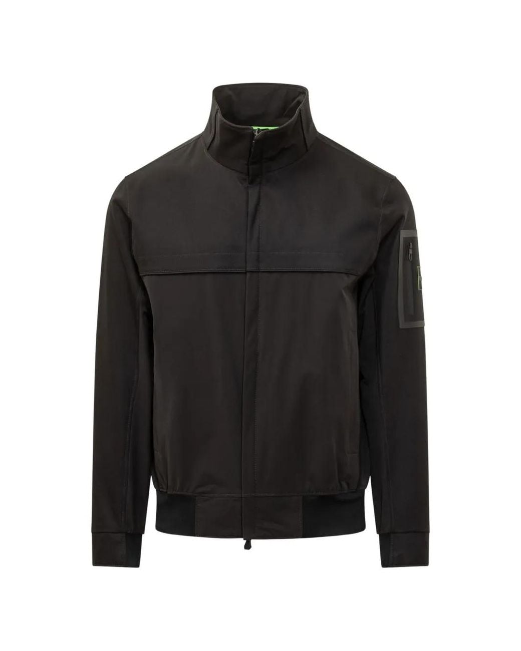 Boss Black Logo-Patch Zip-Up Jacket for men