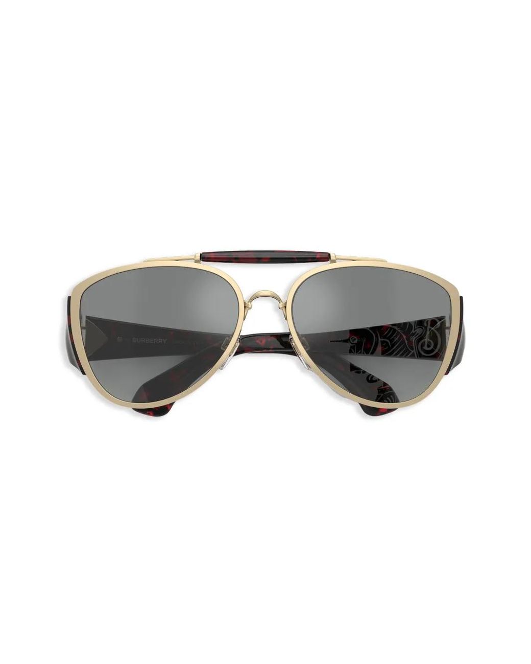 Burberry Gray Getönte Pilotenbrille