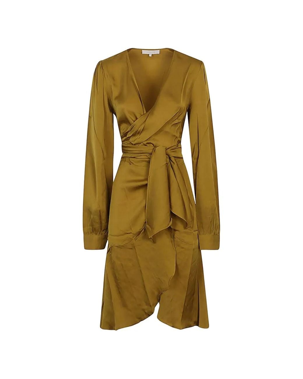 Silk95five Natural Ananda V-Neck Dress