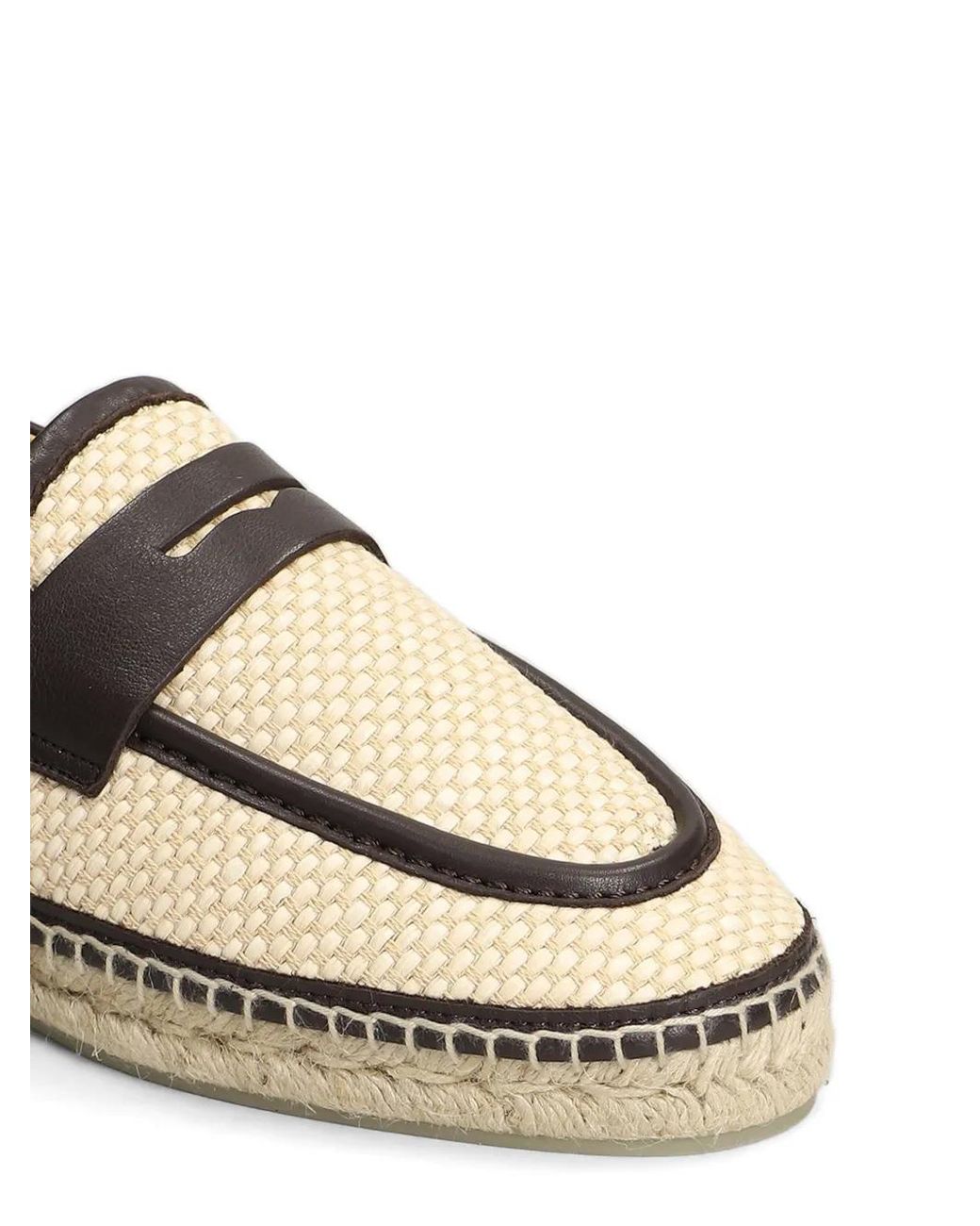 Castaner White Espadrilles Norris Tressées À Finitions En Cuir for men
