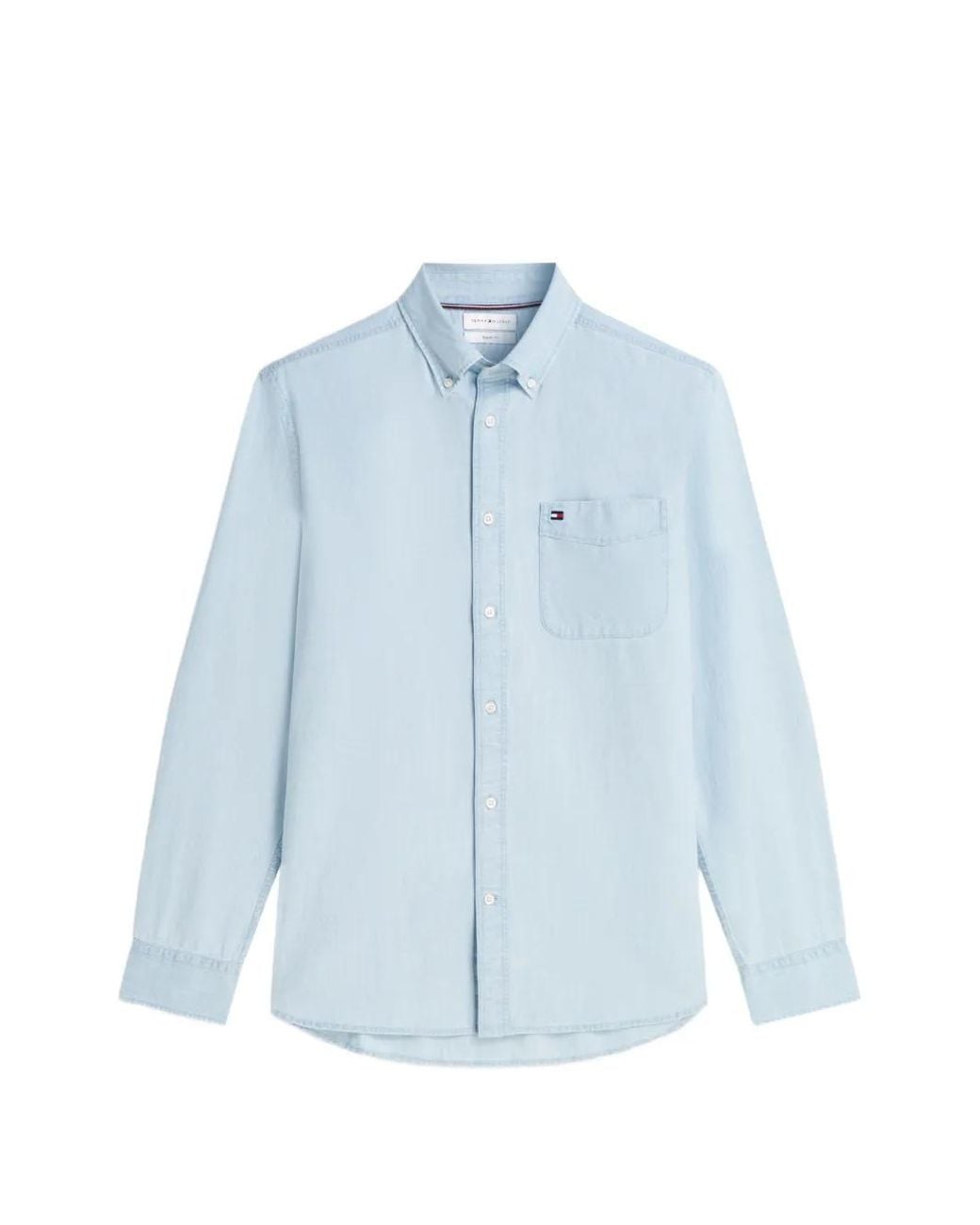 Camicia Chambray Solid Rf di Tommy Hilfiger in Blue da Uomo