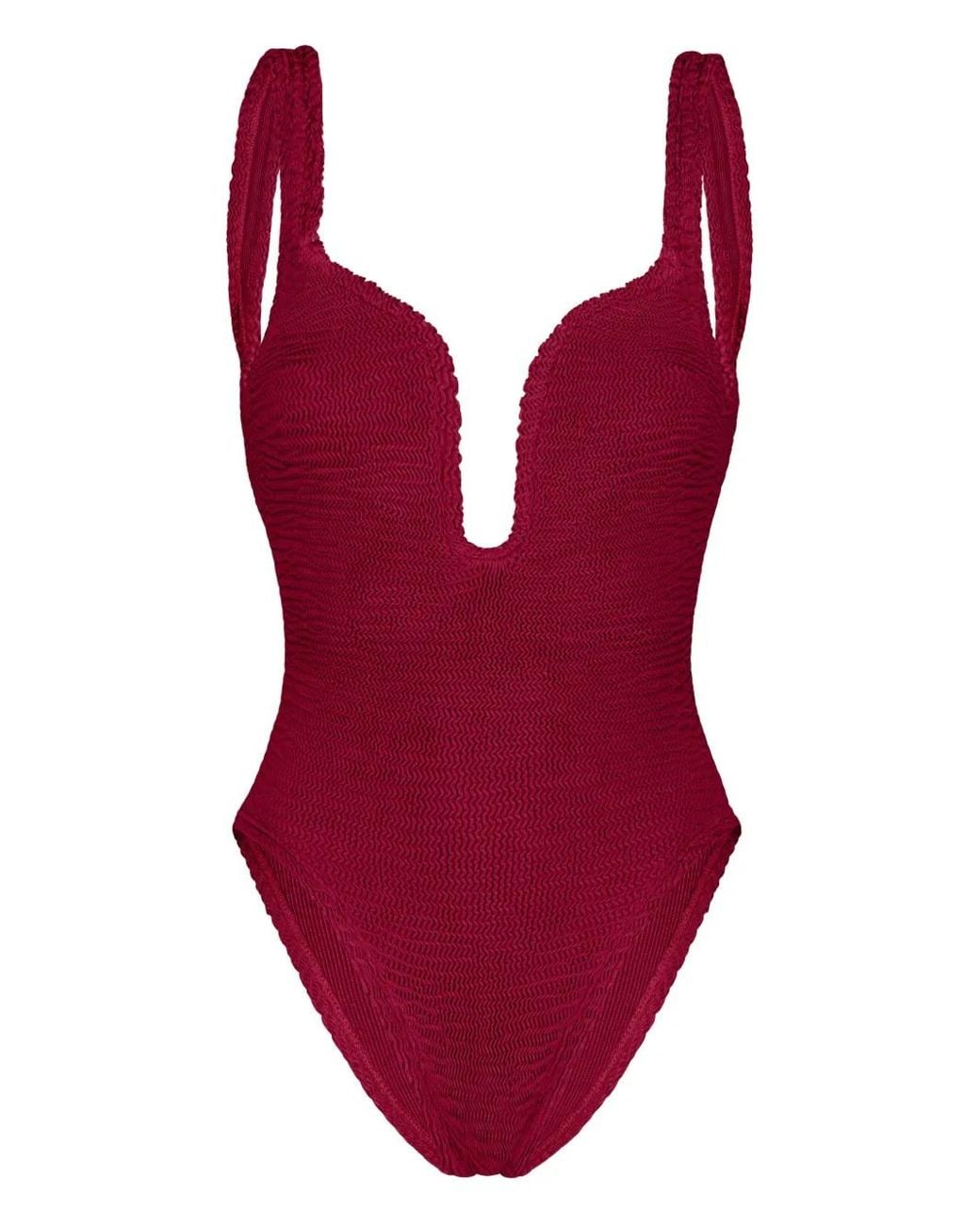 Paramidonna Mika Badpak Met Textuur in het Red