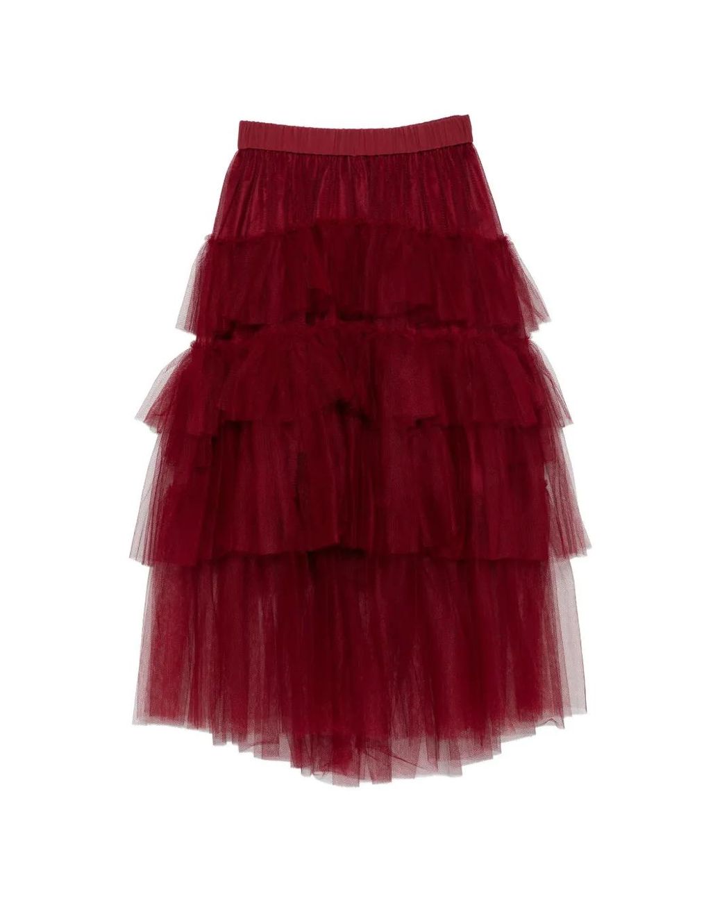 Simone Rocha Red Long Tutu Skirt