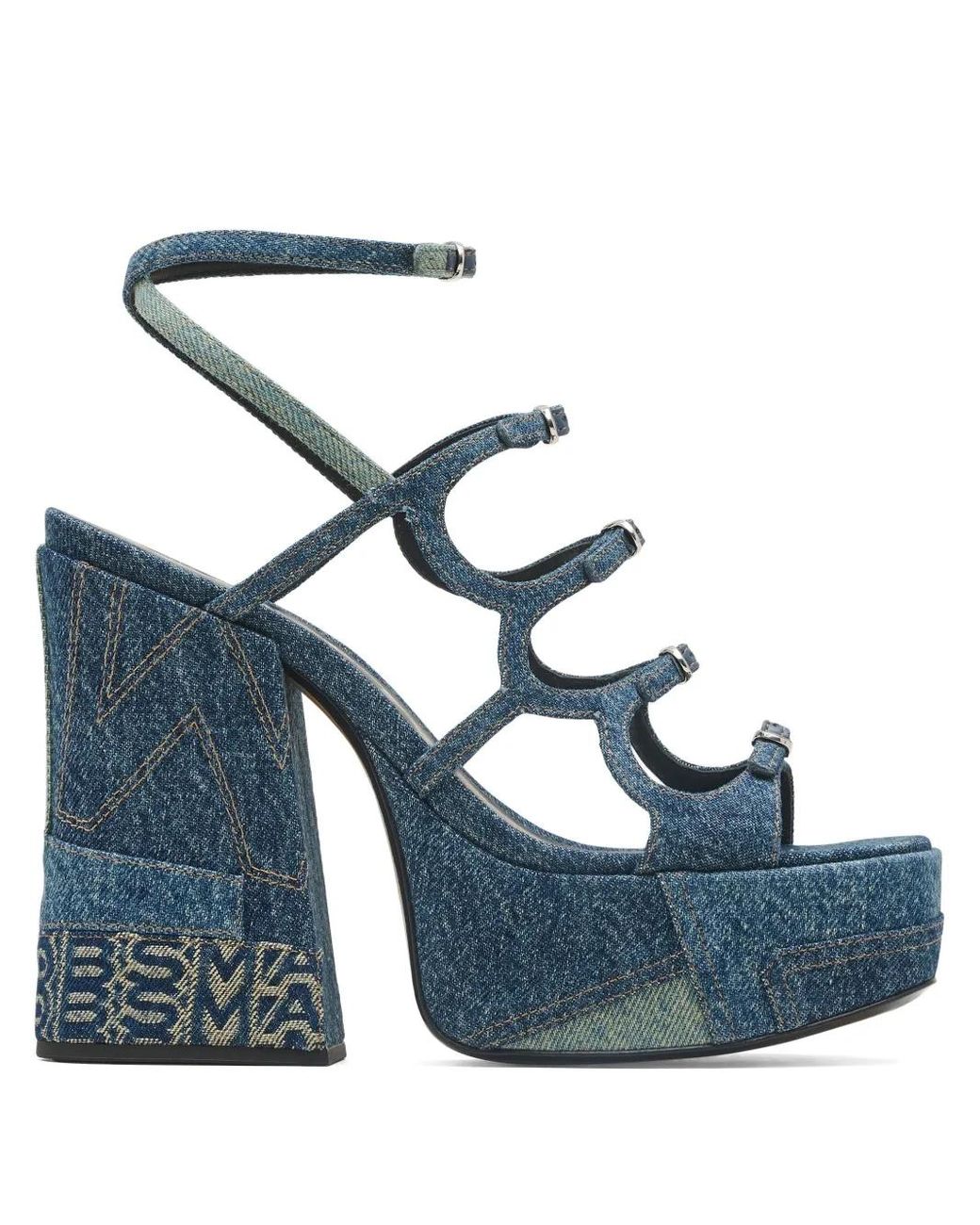 Marc Jacobs Blue Kiki Platform Sandals