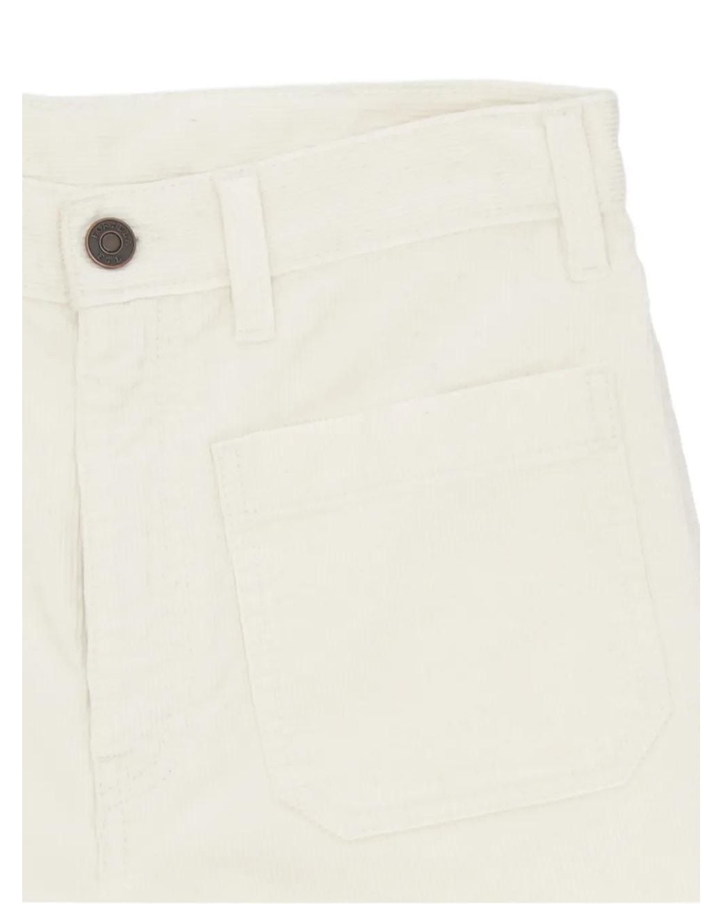 Fortela White Jane Corduroy Trousers