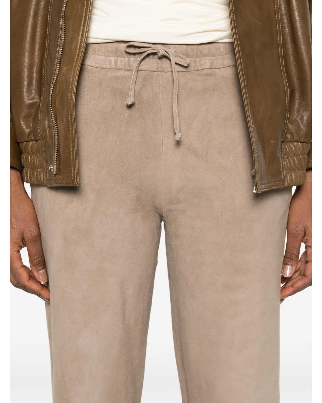 Arma White Drawstring Trousers