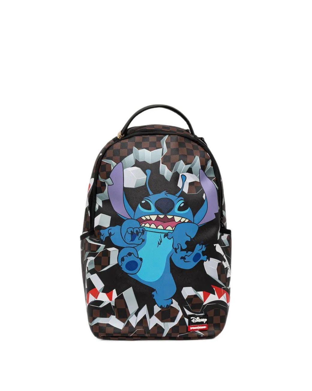 Sprayground Blue X Disney Check-Print Backpack