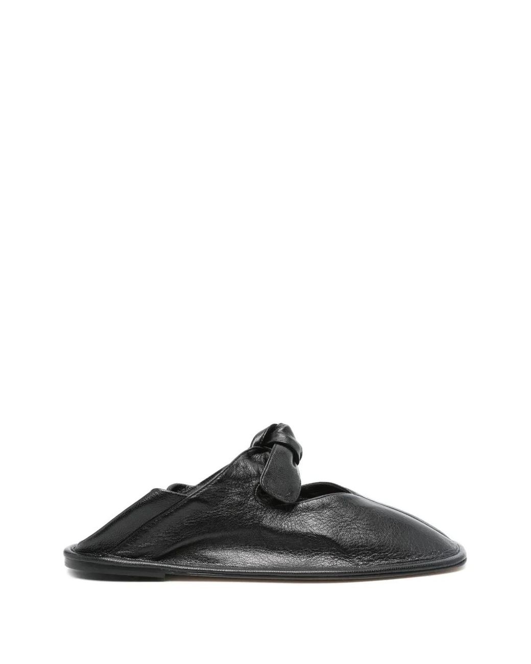 Hereu Black Llasada Leather Ballets