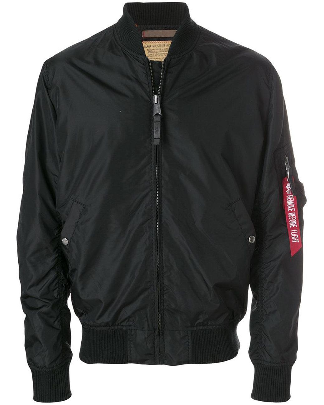 Alpha Industries Remove Before Flight Jacket in Black for Men Lyst UK