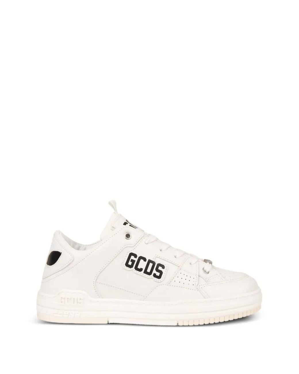 Gcds White Logo-Appliqué Sneakers