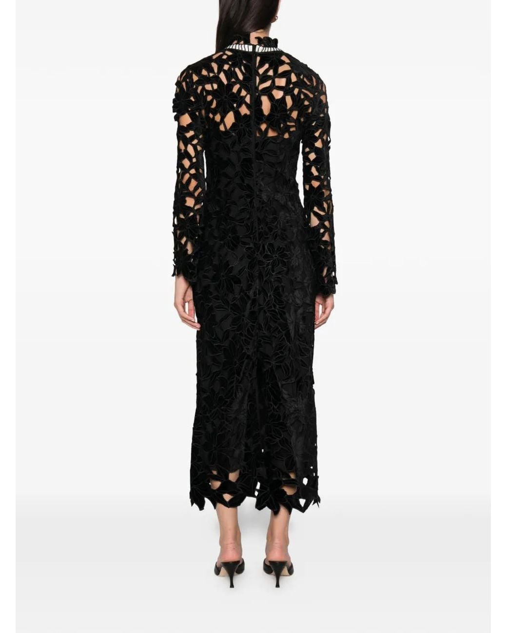 Jonathan Simkhai Black Thiora Lace Maxi Dress