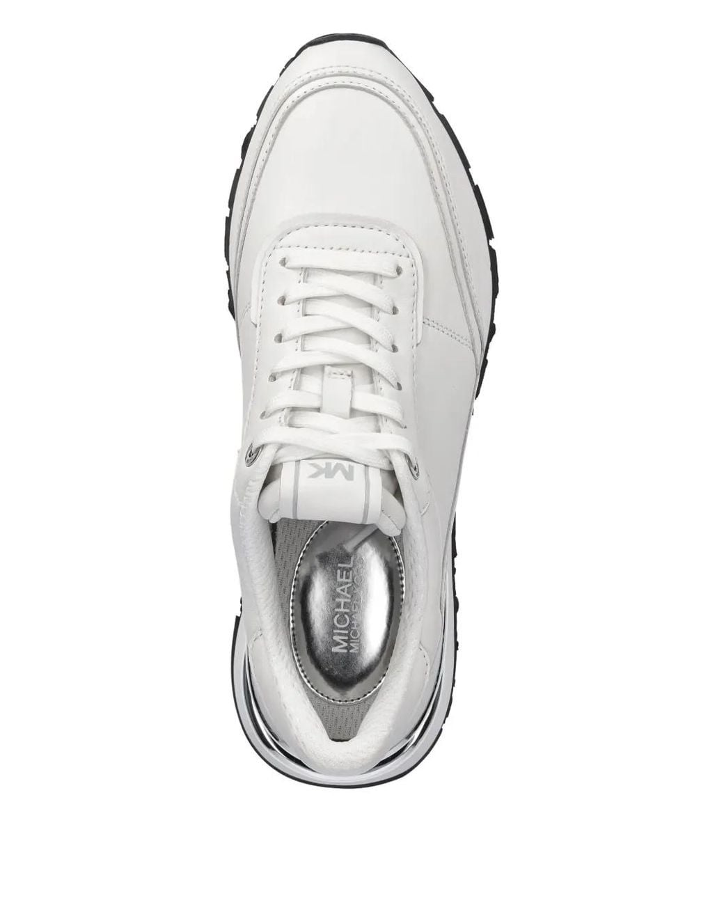MICHAEL Michael Kors White Nova Logo-Print Sneakers