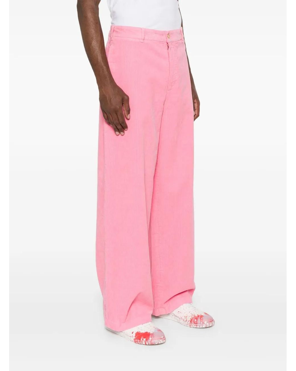 Pantalones Rectos Acne de color Pink
