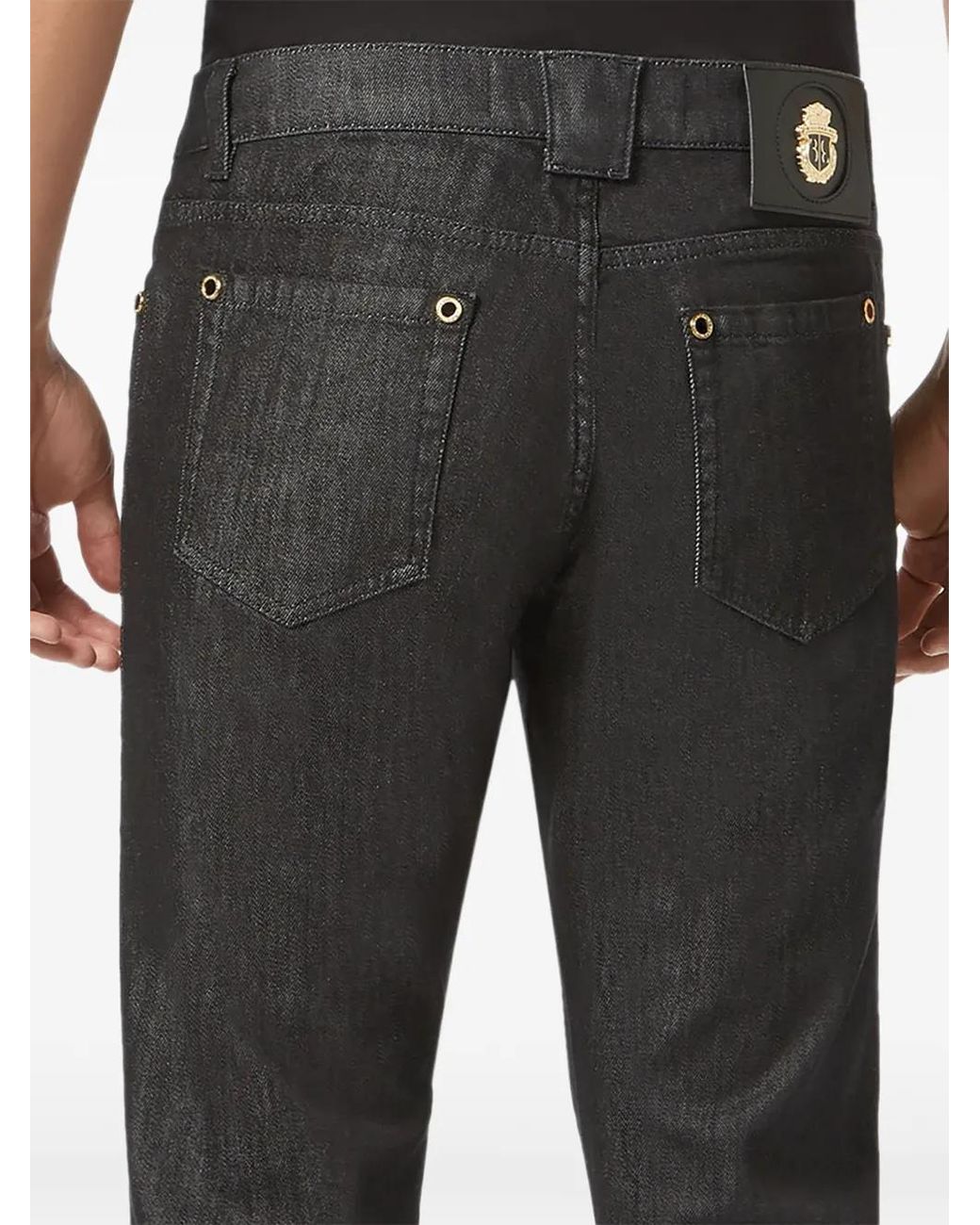 Vaqueros Rectos Billionaire de hombre de color Black