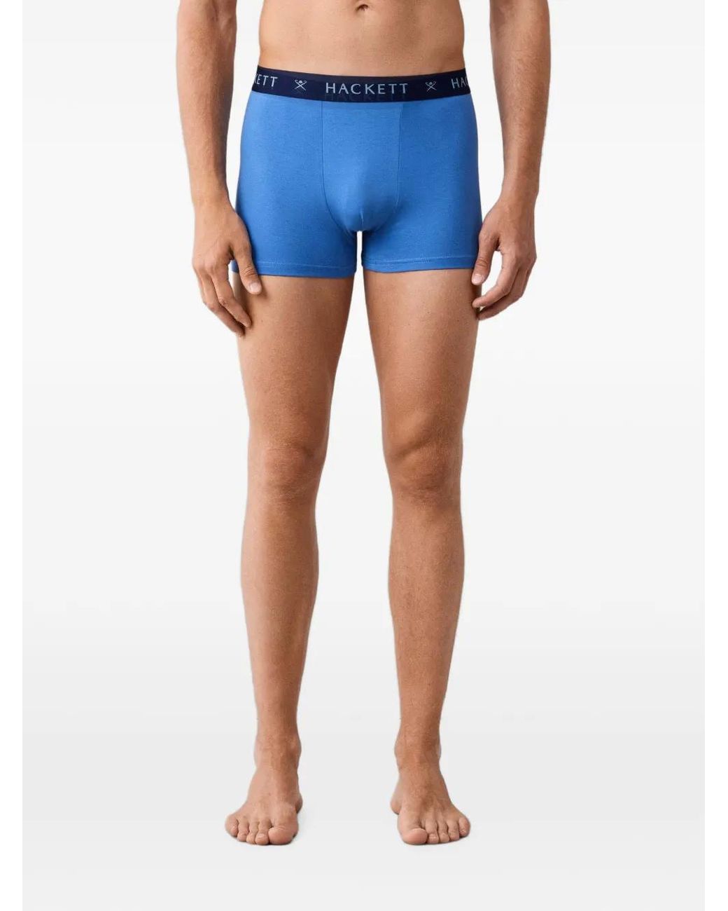 Hackett Blue Lot De Trois Boxers À Taille Logo for men