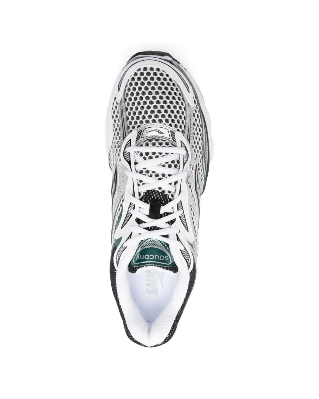 Saucony White Progrid Omni 9 Perforated Sneakers