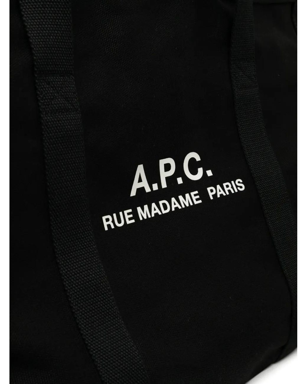 Sac Cabas À Logo A.P.C. pour homme en coloris Black