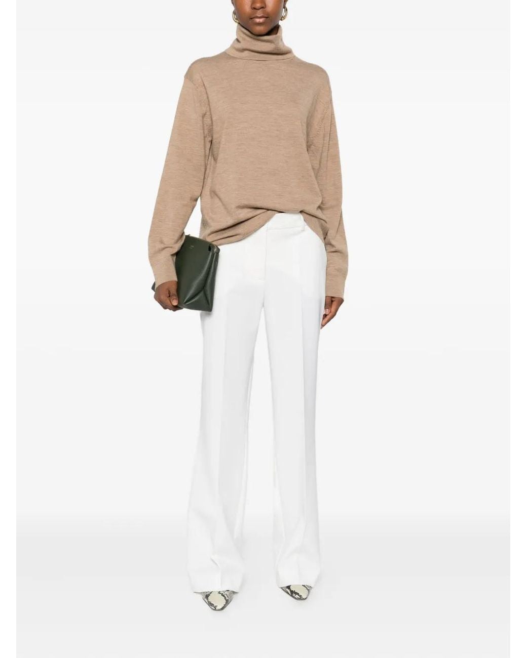 P.A.R.O.S.H. Natural Roll-Neck Sweater