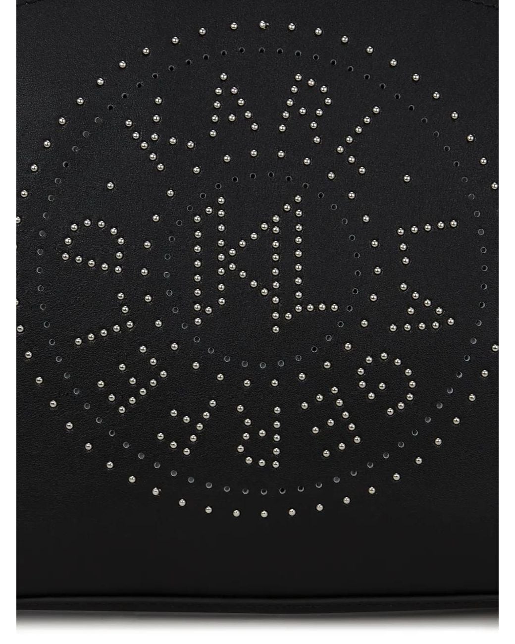Karl Lagerfeld Black Small K-Circle Studs Tote Bag