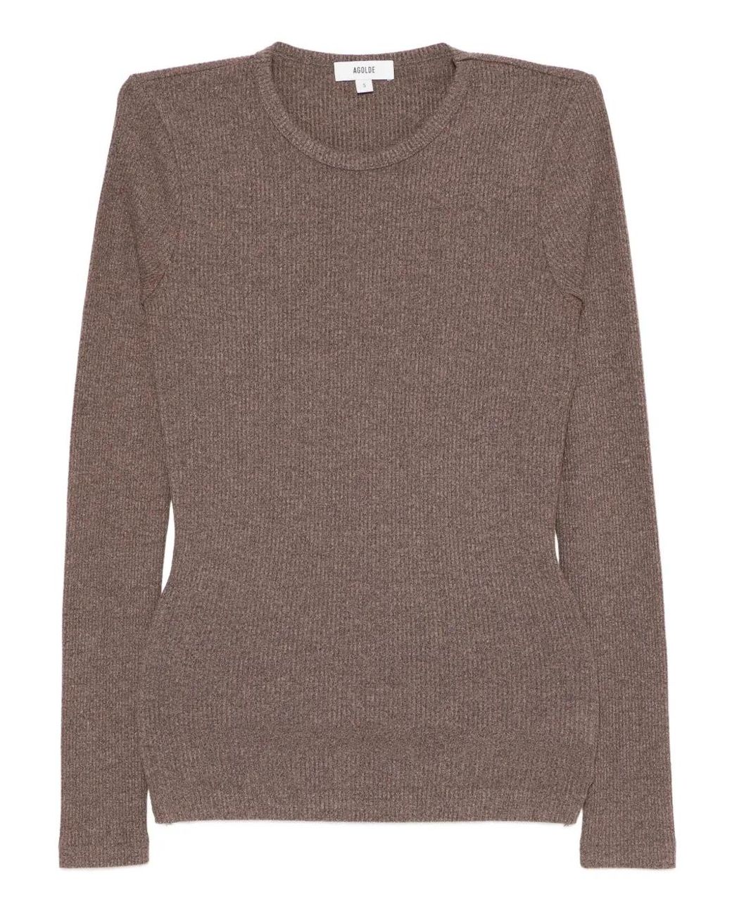 Camiseta Delphi Agolde de color Brown