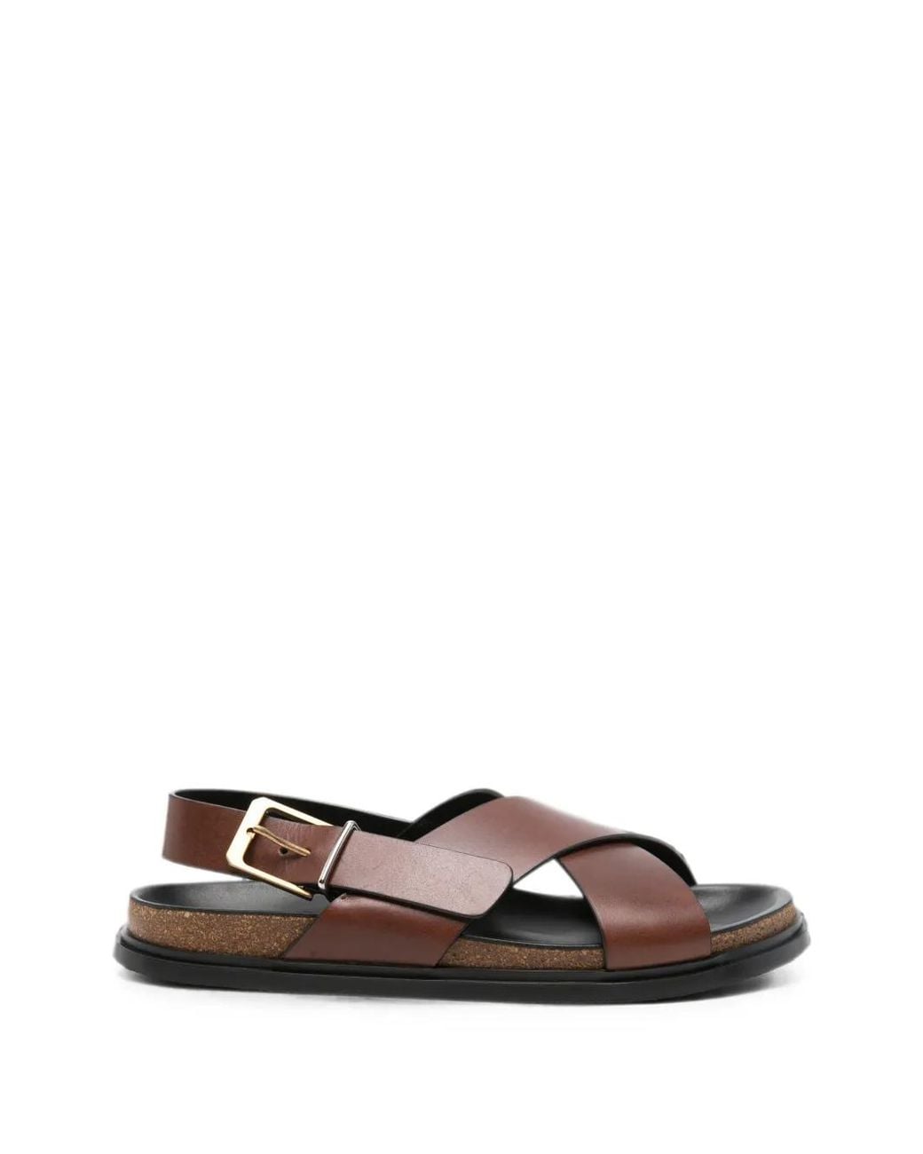 The Row White Buckle Sandals