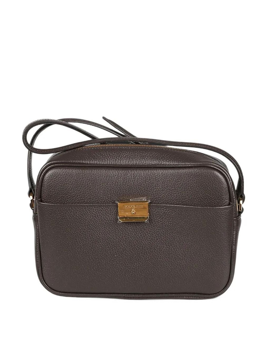 Patrizia Pepe Black All Day Leather Crossbody Bag