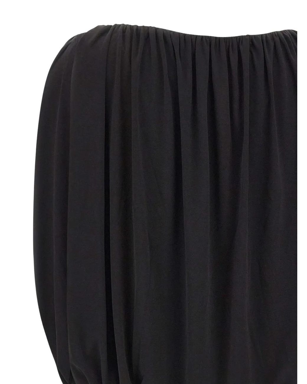 Vince Black Balloon-Silhouette Blouse